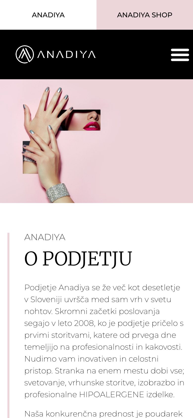 Posnetek zaslona: Anadiya, Telefon