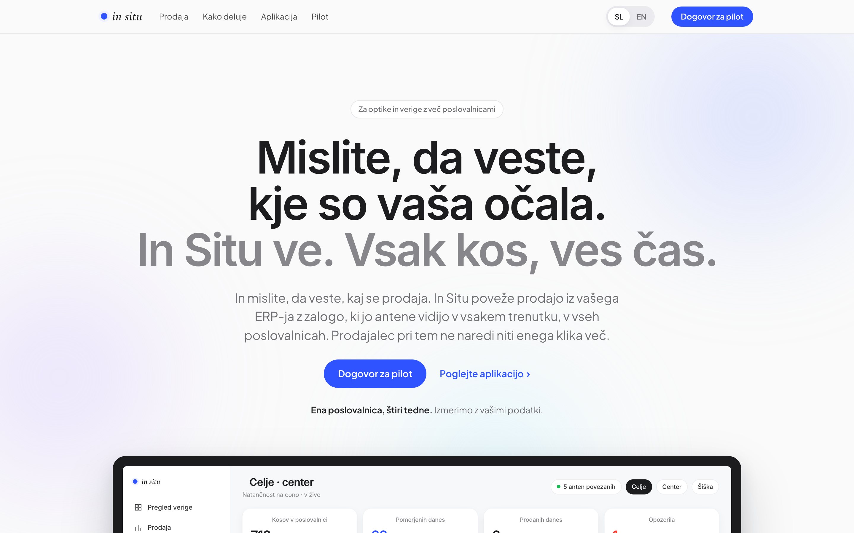 Posnetek zaslona: In Situ, Namizje