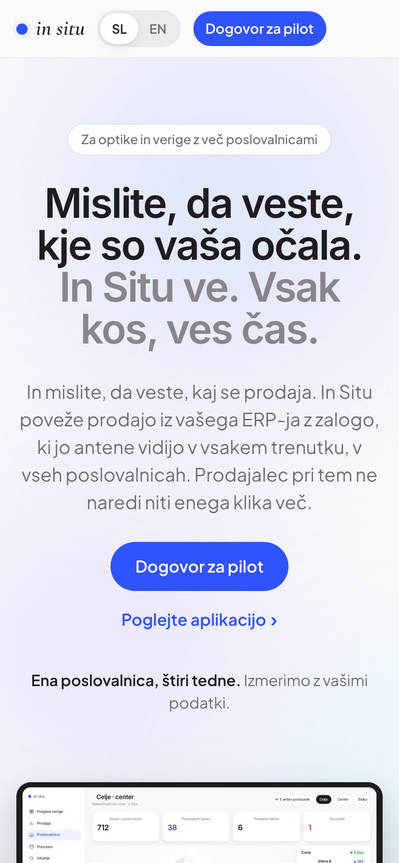 Posnetek zaslona: In Situ, Telefon