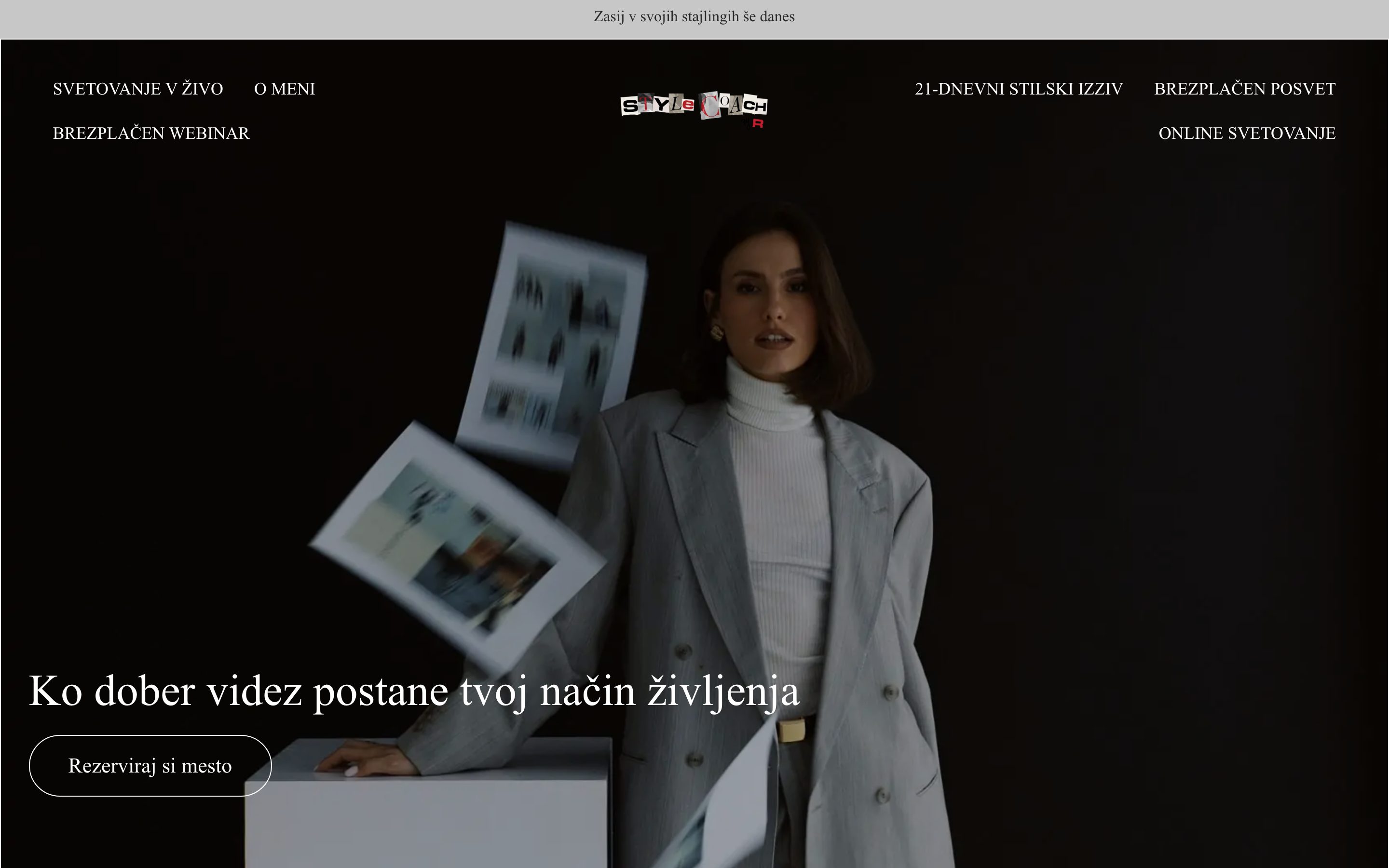 Posnetek zaslona: Style Coach, Namizje